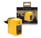 Tactical Nett Warrior gyorstöltő adapter USB + 2 Type-C, 100W, sárga