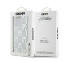 DKNY Liquid Glitter Checkered Pattern iPhone 15 Pro Max hátlap tok, átlátszó