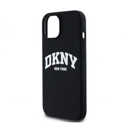   DKNY Liquid Silicone Arch Logo iPhone 11 Magsafe hátlap tok, fekete