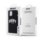 DKNY Liquid Silicone Arch Logo iPhone 13 Magsafe hátlap tok, fekete