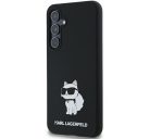 Karl Lagerfeld Choupette Metal Pin Samsung Galaxy A55 hátlap tok, fekete, KLHCSA55SMHCNPK