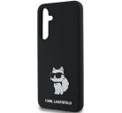 Karl Lagerfeld Choupette Metal Pin Samsung Galaxy A55 hátlap tok, fekete, KLHCSA55SMHCNPK