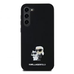   Karl Lagerfeld Karl&Choupette Metal Pin Samsung Galaxy A35 hátlap tok, fekete, KLHCSA35SMHKCNPK