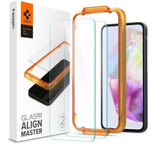 Spigen AlignMaster Samsung Galaxy A35 5G Tempered kijelzővédő fólia (2db)