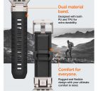 Spigen DuraPro Armor Apple Watch Ultra 2/1 (49mm) / 9/8/7 45mm / SE/6/5/4 44mm / 3/2/1 42mm óraszíj, fekete (AMP07591)