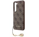 Guess 4G Charms Collection Samsung Galaxy A55 hátlap tok, barna, CSA55GF4GBR