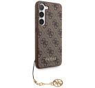 Guess 4G Charms Collection Samsung Galaxy A55 hátlap tok, barna, CSA55GF4GBR