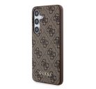 Guess 4G Metal Gold Logo Samsung Galaxy A55 hátlap tok, barna, GUOHCSA55G4GFBR