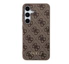 Guess 4G Metal Gold Logo Samsung Galaxy A55 hátlap tok, barna, GUOHCSA55G4GFBR