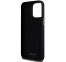 DKNY Liquid Silicone Metal Logo  Apple iPhone 15 Pro hátlap tok, fekete, DKHCP15LSMCBSK