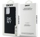 DKNY Liquid Silicone Metal Logo  Apple iPhone 15 Pro hátlap tok, fekete, DKHCP15LSMCBSK