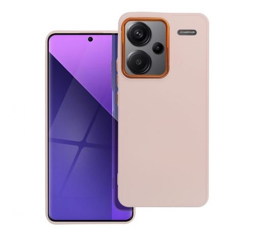 Frame Xiaomi Redmi Note 13 Pro + 5G közepesen ütésálló tok kameravédő kerettel, rózsaszín