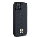 DKNY PU Leather Repeat Pattern Stack Logo Apple iPhone 15 Magsafe kompatibilis hátlap tok, fekete