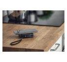 Forcell 5in1 univerzális töltő, külső akkumulátor vezeték nélküli töltéssel,(15W) USB-C/lightning, (20W/10000mAh) fekete