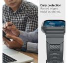 Spigen Rugged Armor Pro Apple Watch 9/8/7 (45mm) /SE (2nd/1st Gen)/6/5/4 (44mm)  tok, sötétszürke