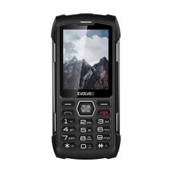   Evolveo Strongphone H1 DualSim vízálló nyomógombos mobiltelefon, fekete/szürke