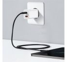 Baseus Super Si Pro gyorstöltő USB + USB Type-C, 30W, fehér