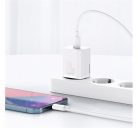 Baseus Super Si gyorstöltő 1C 20W adapter 1 m-es USB Type-C-Lightning kábellel, fehér