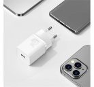 Baseus Super Si gyorstöltő 1C 20W adapter 1 m-es USB Type-C-Lightning kábellel, fehér