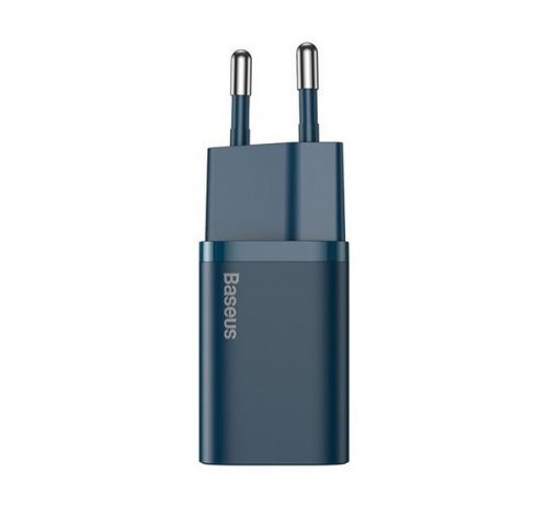 Baseus Super Si gyorstöltő 1C 20W, 1 m-es USB Type-C-Lightning kábellel, kék