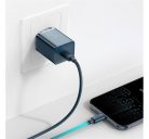 Baseus Super Si gyorstöltő 1C 20W, 1 m-es USB Type-C-Lightning kábellel, kék