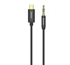 Baseus Yiven Type-C / 3,5 mm-es mini jack audio kábel, 1,2 m, fekete