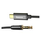 Baseus Yiven Type-C / 3,5 mm-es mini jack audio kábel, 1,2 m, fekete