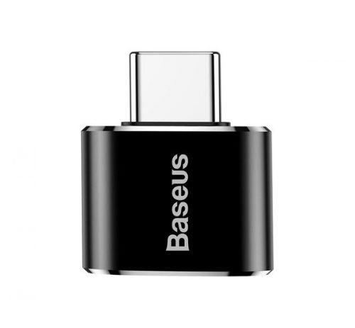 Baseus USB-USB Type-C 2.4A adapter, fekete