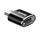 Baseus USB-USB Type-C 2.4A adapter, fekete