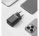 Baseus Super Si USB Type-C gyorstöltő 1 m-es USB Type-C-Lightning kábellel, 20W, fekete