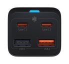 Baseus GaN3 Pro gyorstöltő 2x USB Type-C, 2x USB, 65W, fekete