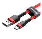 Baseus Cafule USB / Type-C töltő- és adatkábel 2A, 2m, piros