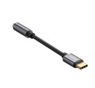 Baseus L54 USB Type-C audioadapter + 3,5 mm-es mini jack csatlakozó, szürke