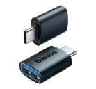 Baseus Ingenuity USB Type-C-USB-A OTG adapter, kék