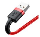 Baseus Cafule USB / Lightning töltő- és adatkábel, 2.4A, 0.5m, piros 