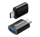 Baseus Ingenuity USB Type-C-USB-A OTG adapter, fekete