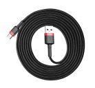 Baseus Cafule USB / Type-C töltő- és adatkábel, 2A, 2m, piros-fekete