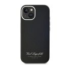 Karl Lagerfeld Grained PU Hotel RSG iPhone 13 hátlap tok, fekete