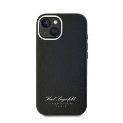   Karl Lagerfeld Grained PU Hotel RSG iPhone 13 hátlap tok, fekete