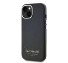 Karl Lagerfeld Grained PU Hotel RSG iPhone 13 hátlap tok, fekete