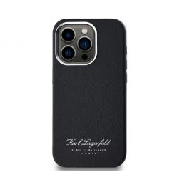   Karl Lagerfeld Grained PU Hotel RSG iPhone 13 Pro Max hátlap tok, fekete