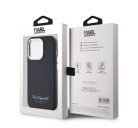 Karl Lagerfeld Grained PU Hotel RSG iPhone 13 Pro Max hátlap tok, fekete