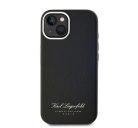 Karl Lagerfeld Grained PU Hotel RSG iPhone 15 hátlap tok, fekete