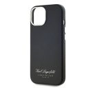 Karl Lagerfeld Grained PU Hotel RSG iPhone 15 hátlap tok, fekete