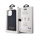 Karl Lagerfeld Grained PU Hotel RSG iPhone 15 Pro Max hátlap tok, fekete