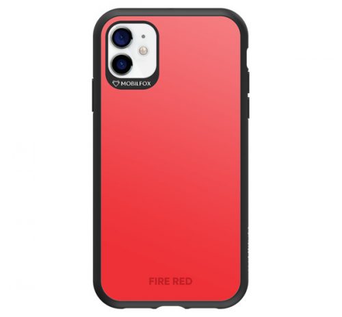 Mobilfox Apple iPhone 12 full-shock 2.0 hátlap tok, Fire Red