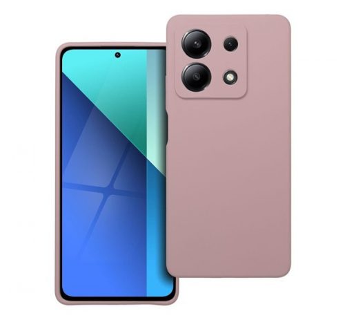 2mm Xiaomi Redmi NOTE 13 5G szilikon hátlap tok, világos rózsaszín