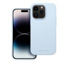 Roar Apple iPhone 12 Pro prémium szilikon tok velúr béléssel, világoskék