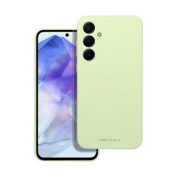   Roar Samsung Galaxy A55 5G prémium szilikon tok velúr béléssel, világoszöld