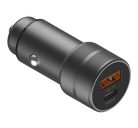 Energea Alu Drive PD20+ 1xUSB / 1xType-C autós szivargyújtó töltő, (PD-QC 3.0) 38W, szürke